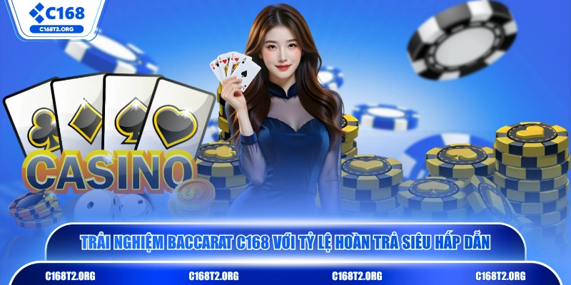 Trải nghiệm Baccarat C168 với tỷ lệ hoàn trả siêu hấp dẫn